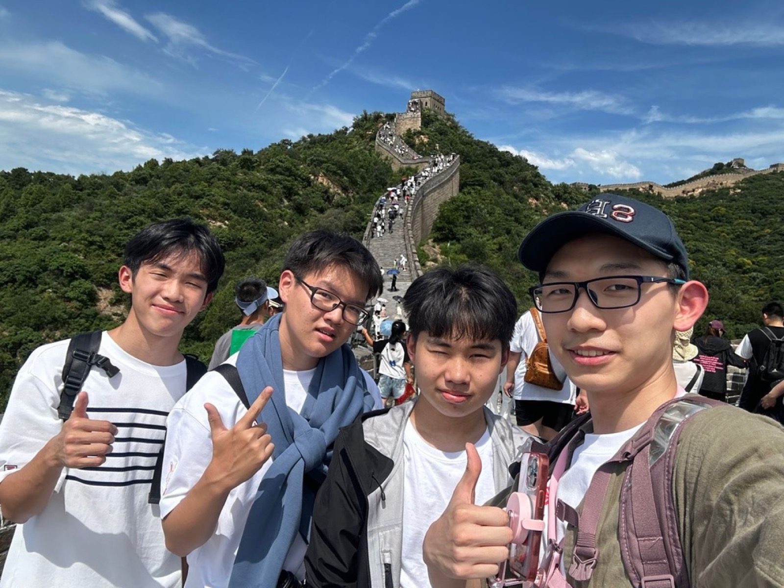 Murid camp MMC di Great Wall, Beijing